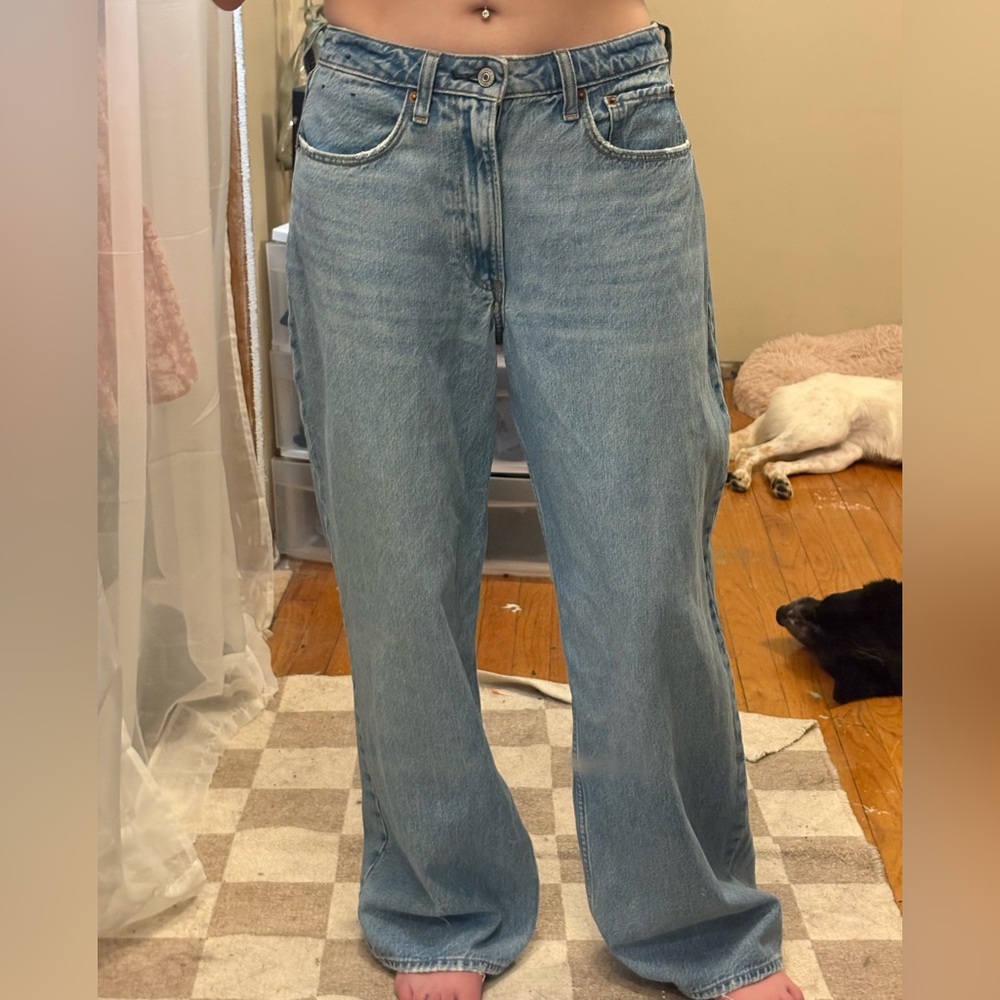Aeropostale Women's wide mid rise Jeans